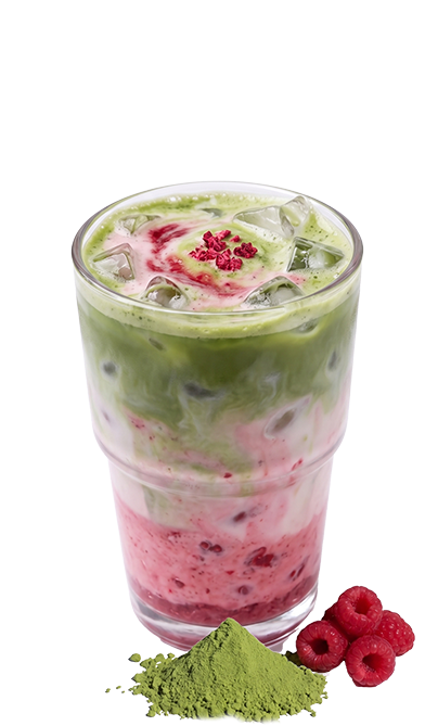 Matcha Latte Framboise