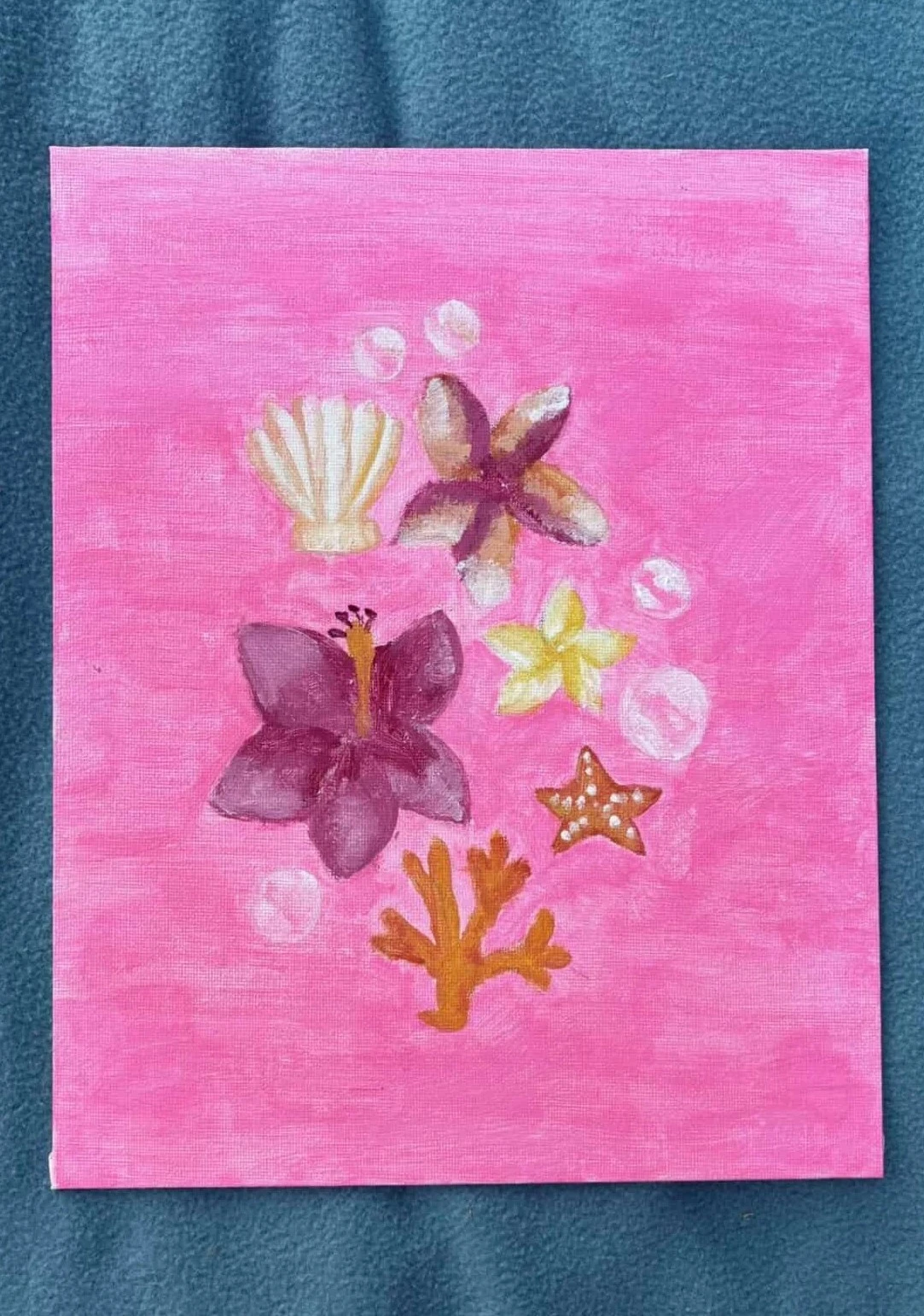 Peinture acrylique - Bulles