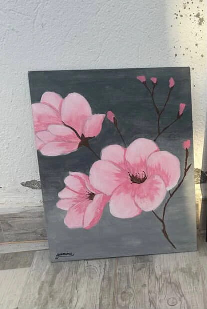 Peinture acrylique - Fleurs