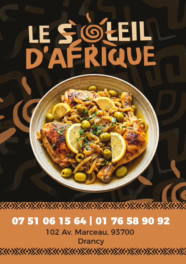 Recto du flyer Soleil d'Afrique